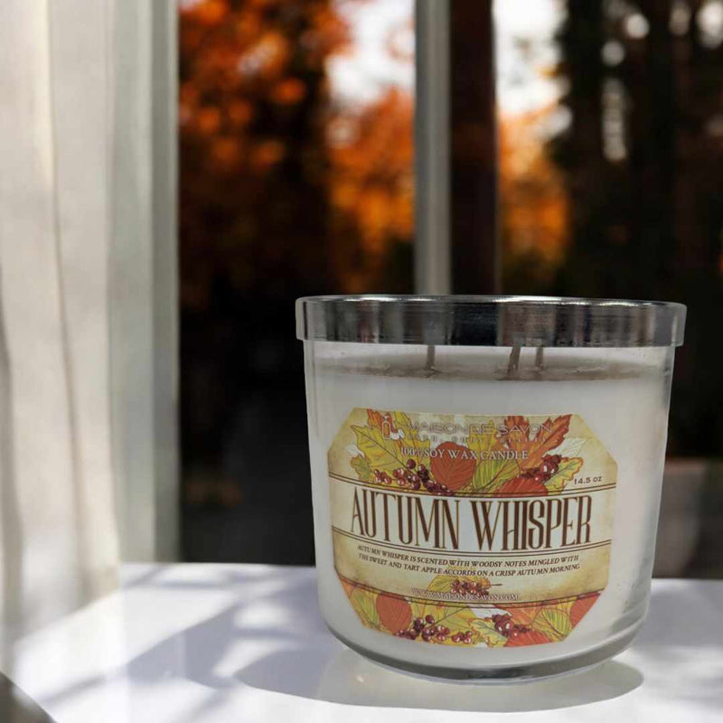 Autumn Whisper- 3 Wick Soy Candle