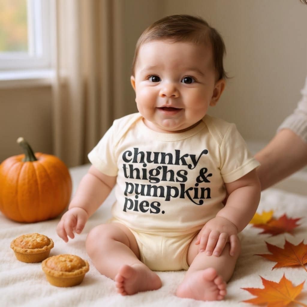 Chunky Thighs and Pumpkin Pies Onesie