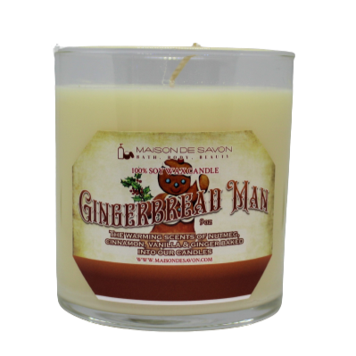 Gingerbread Man Soy Candle Fundraiser
