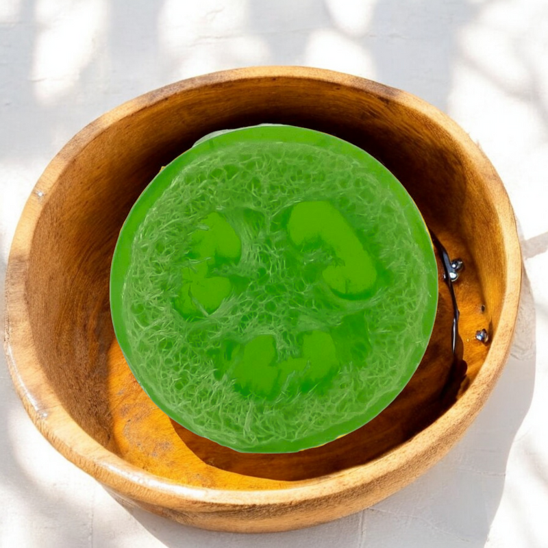 Green Apple Loofah Soap