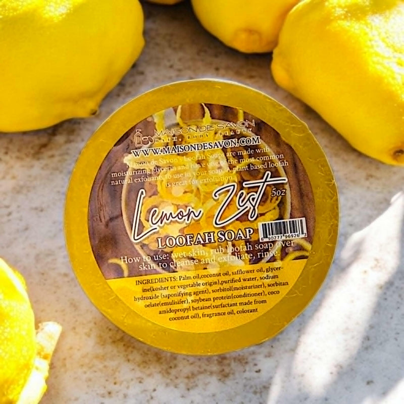 Lemon Zest Loofah Soap