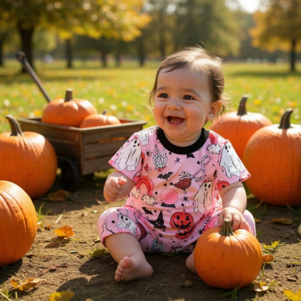 Pink Halloween Two Piece Outfit