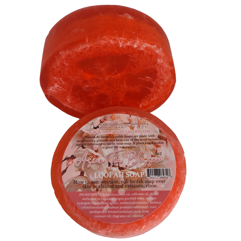 Asian Tea Blossom Loofah Soap