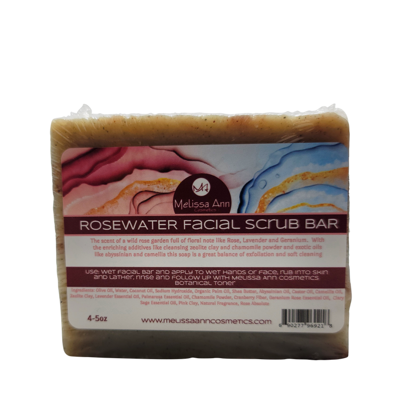 Rosewater Facial Scrub Bar