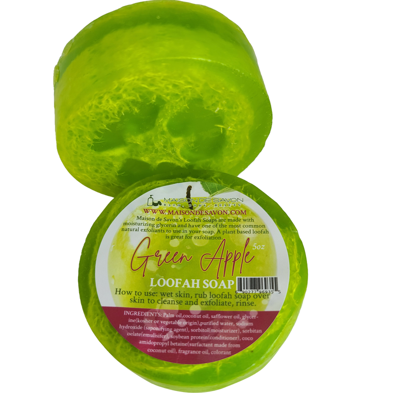 Green Apple Loofah Soap