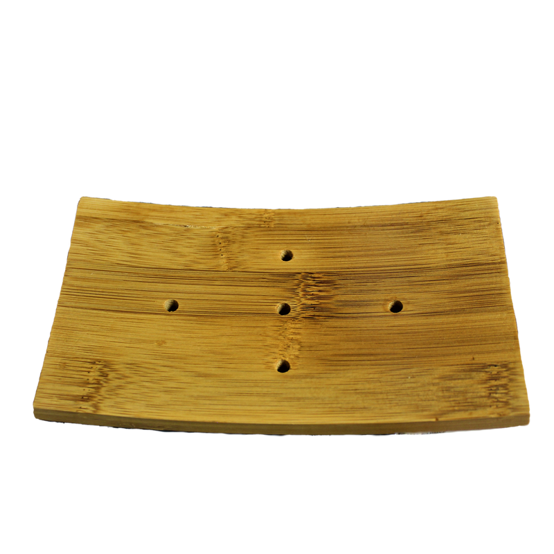 Bamboo Curved Wooden Soap Dish