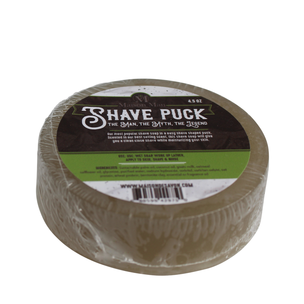 The Man, The Myth, The Legend Shave Soap Puck & Dish Combo