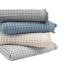 Lycia Turkish Cotton Waffle Bath Towel - Dolphin Grey